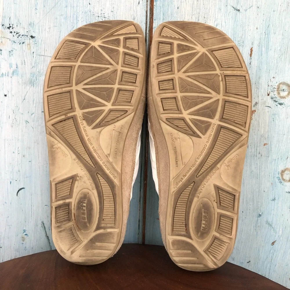 EARTH ORIGINS, “Rose White” slide-on sandals “burn more calories w/every step” - Picture 6 of 12